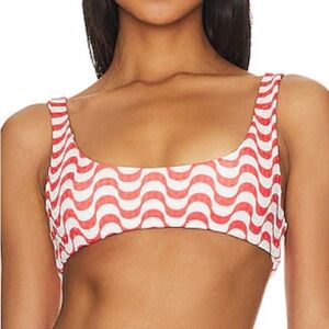 Mello The Label Sport Bikini Top in White Onda